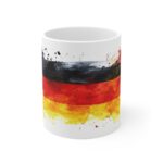 Deutschlandflagge Aquarell Tasse - Patriotischer Becher für Fußballfans und Nationalstolz