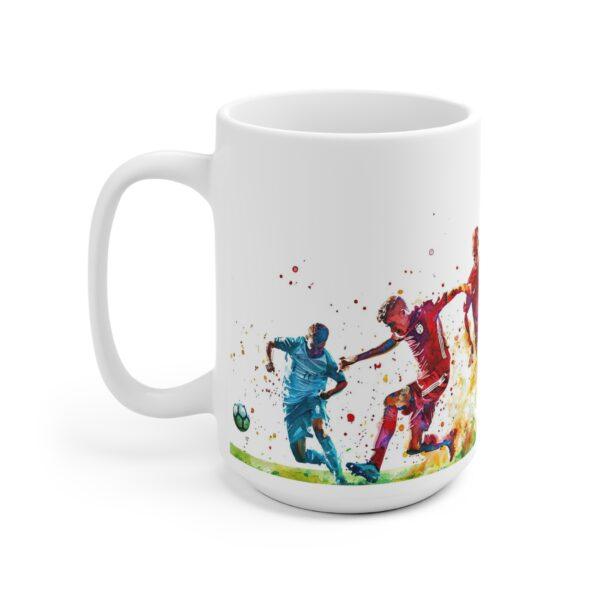 Fußball Aquarell Tasse - Becher für Sportfans und Fußballliebhaber