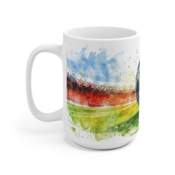 Fußball Aquarell Tasse - EM 2024 Design Becher für Sportbegeisterte und Fußballfans