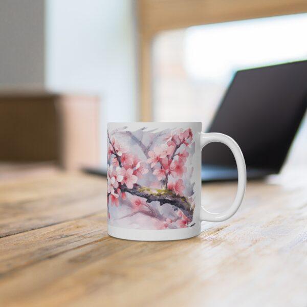 Kirschblüten Aquarell Tasse - Frühlingshaftes Design für Blumenliebhaber und Romantiker