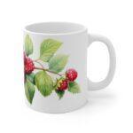 Himbeere Aquarell Tasse – Becher im saftigen Beeren Design für Liebhaber von Sommerfrüchten und Natur