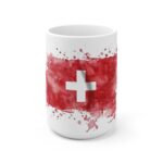 Schweizer Flagge Aquarell Tasse - Becher für Schweiz-Liebhaber und Patrioten