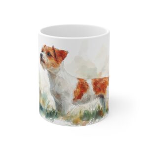 Keramiktasse Jack Russell Terrier im Aquarell-Stil – Hochwertiger Becher für Hunde-Liebhaber