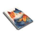 Katzen-Aquarell-Notizbuch – Auswahl: Blanko, Linien, Punktraster, Planer