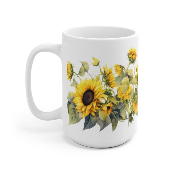 Sonnenblumen Aquarell Tasse – Stilvoller Becher für Blumenliebhaber und Sonnenanbeter