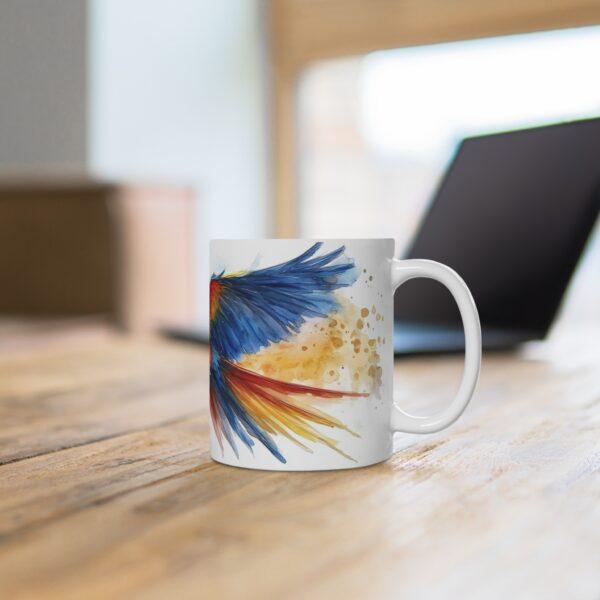 Aquarell Papagei Tasse - Tropisches Vogel-Design für Tierliebhaber