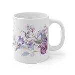 Flieder Aquarell Tasse - Becher mit Blumenmotiv für Blumenliebhaber und Romantiker