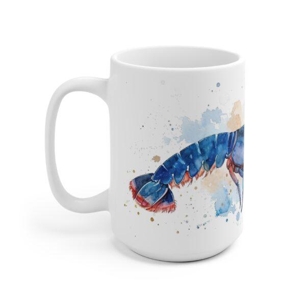 Blauer Flusskrebs Aquarell Tasse - Exotisches Design für Aquaristen und Naturfreunde