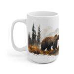 Aquarell Grizzlybär Tasse - Kaffeetasse für Natur- und Tierliebhaber