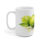 Erfrischende Limetten Aquarell Tasse - Zitrus Design für Vitalität und Genuss