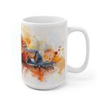 Komodo Dragon Wasserfarben Keramiktasse - Kunstvolle Tasse für Tee und Kaffee