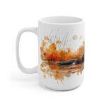 Keramiktasse mit Aquarell-Ottermotiv - Ideal für Tierliebhaber