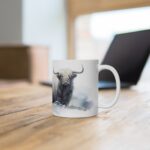 Majestätische Yak Aquarell Tasse – Becher für Naturliebhaber und Wildnisfreunde