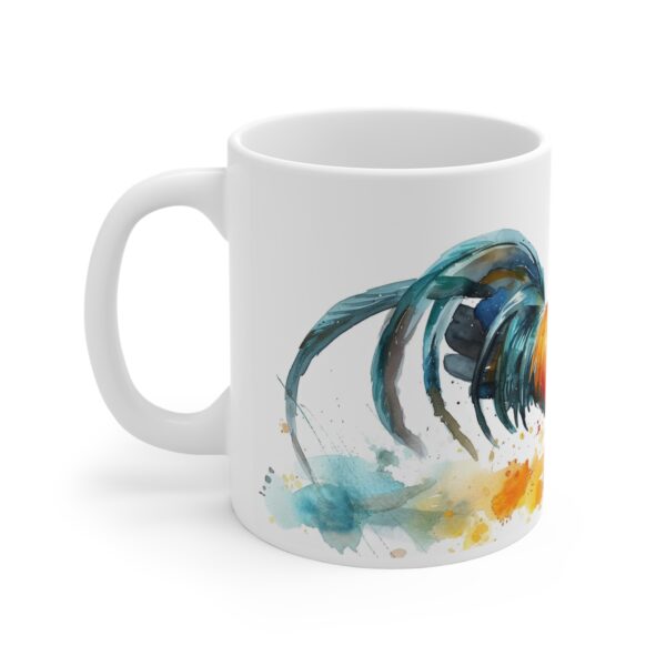 Aquarell Stolzer Hahn Tasse – Bunte Keramiktasse für jeden Anlass