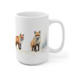 Winterfüchse Aquarell Tasse - Charmanter Fuchs Becher für Tierliebhaber und Winterfreunde