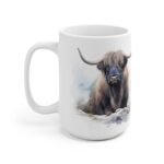 Majestätische Yak Aquarell Tasse – Becher für Naturliebhaber und Wildnisfreunde