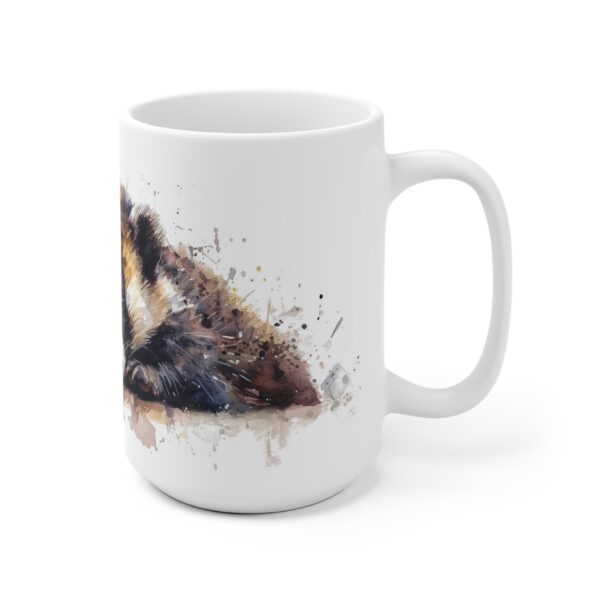 Aquarell Dachs Tasse - Keramik Tasse als Geschenkidee