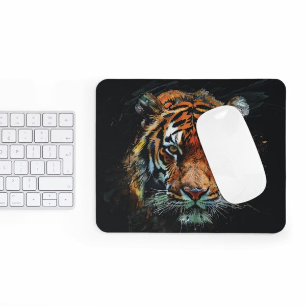 Tiger Portrait Mauspad – Rutschfestes Aquarell-Design für Hobby und Büro