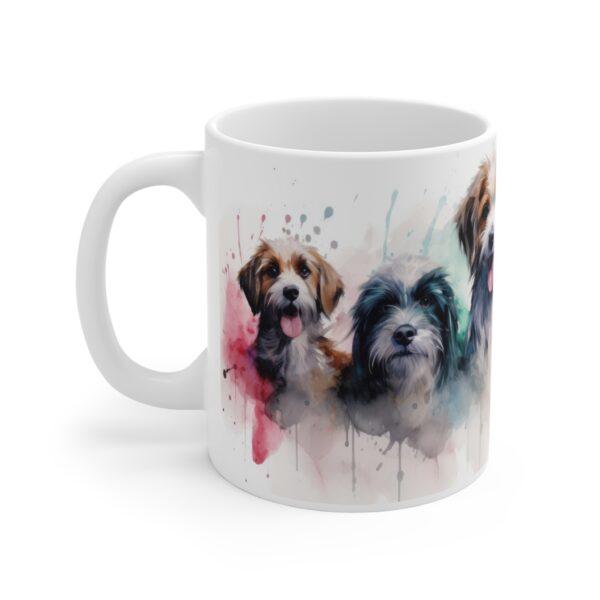 Aquarell Hundetasse – Künstlerische Kaffeetasse für Hundefreunde und Geschenkideen