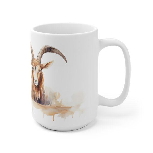 Steinbock Aquarell Tasse – Becher mit majestätischem Bergtier Design für Natur- und Wildtierliebhaber