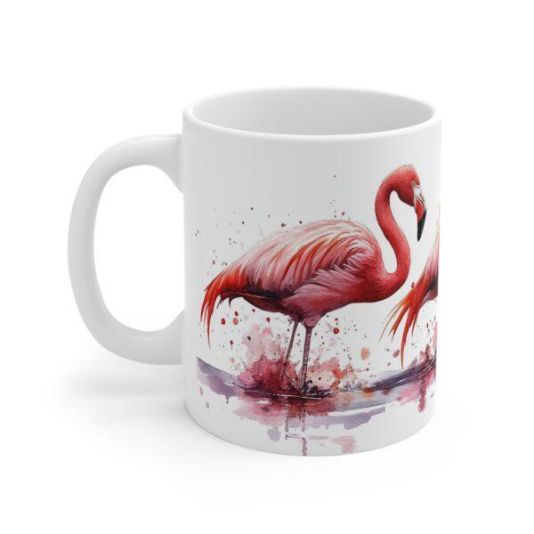 Flamingo Aquarell Tasse - Elegante Kaffeetasse für Tier- und Naturliebhaber