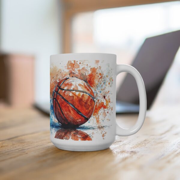 Basketball Aquarell Tasse - Stylischer Becher für Basketballfans und Sportliebhaber