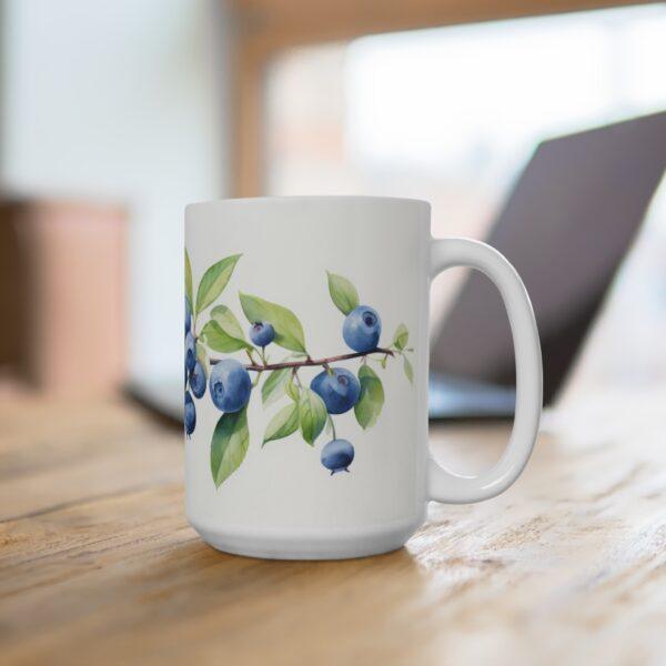 Aquarell-Design Beere Tasse – Kaffeetasse mit Heidelbeeren Motiv