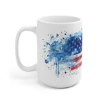 US-Flagge Aquarell Tasse - Becher mit Amerikanischem Symbol für Patriotische USA-Liebhaber