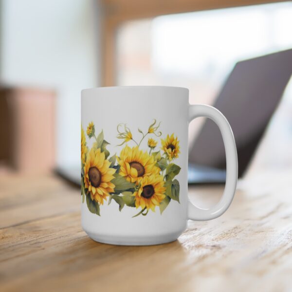 Sonnenblumen Aquarell Tasse – Stilvoller Becher für Blumenliebhaber und Sonnenanbeter