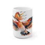 Aquarell Wiedehopf Vogel Keramik Becher – Handgemachte Designs für Tierliebhaber