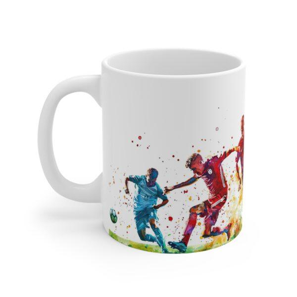 Fußball Aquarell Tasse - Becher für Sportfans und Fußballliebhaber