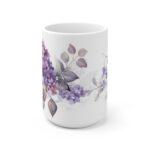 Flieder Aquarell Tasse - Becher mit Blumenmotiv für Blumenliebhaber und Romantiker