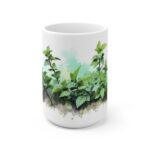 Minze Aquarell Tasse – Stilvolles Kräuter Design für Teeliebhaber und Naturfreunde