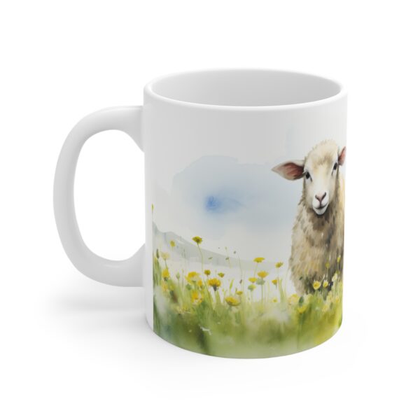 Aquarell Schafe Keramik Tasse - Ländliches Design für Tierliebhaber - Perfektes Geschenk