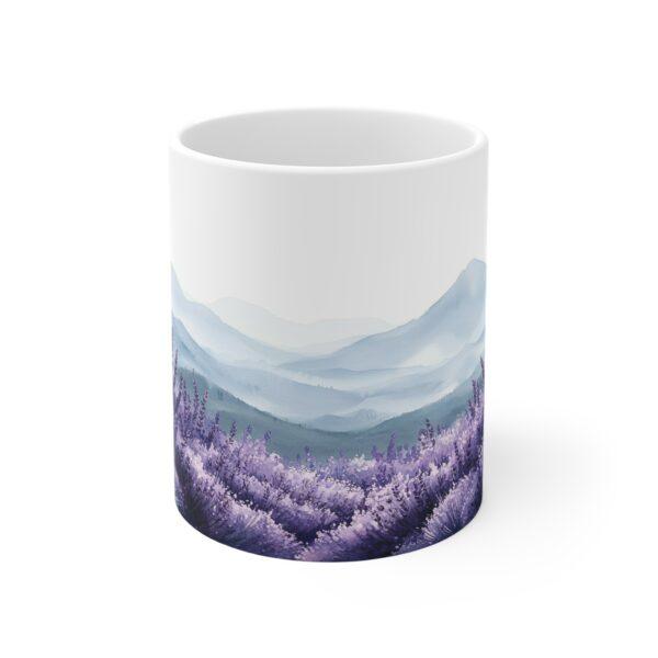 Lavendel Aquarell Tasse - Perfekte Kaffeetasse für Entspannungsliebhaber, Spülmaschinen- und Mikrowellengeeignet