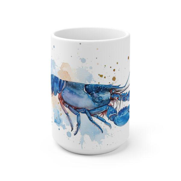 Blauer Flusskrebs Aquarell Tasse - Exotisches Design für Aquaristen und Naturfreunde