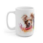 Niedliche Hunde Aquarell Tasse - Verspieltes Hundemotiv für Hundefreunde und Tierliebhaber