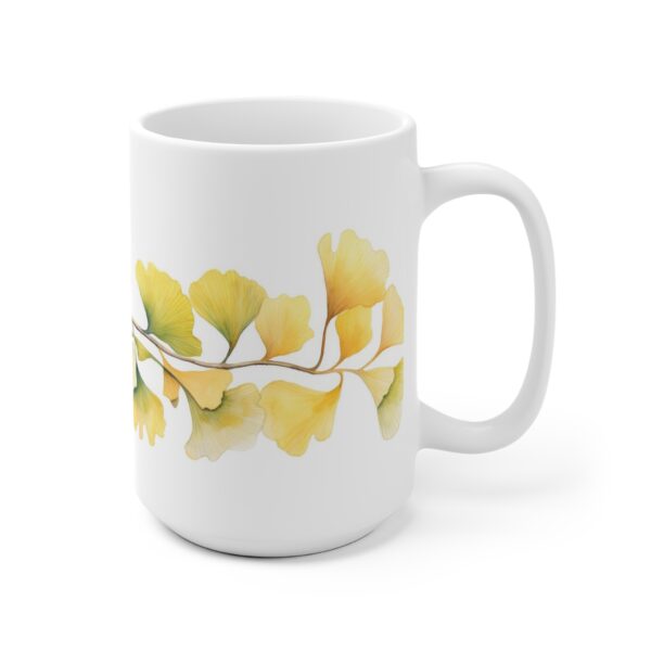 Ginkoblätter Aquarell Tasse - Stilvolle Naturmotive für Teeliebhaber und Naturliebhaber