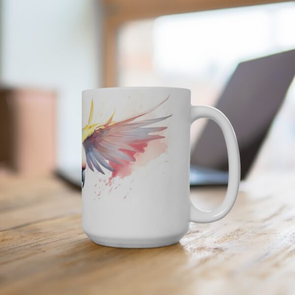 Kreative Kaffee Tasse mit Aquarell Kakadu – Ideales Geschenk für Vogelliebhaber