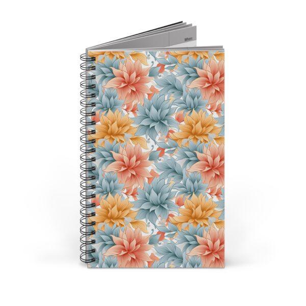 "Buntes Blumenmuster Notizbuch - Aquarell Design für kreative Notizen"