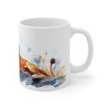 Brüllender Löwe Aquarell Tasse - Kaffeetasse für Tier- und Naturliebhaber