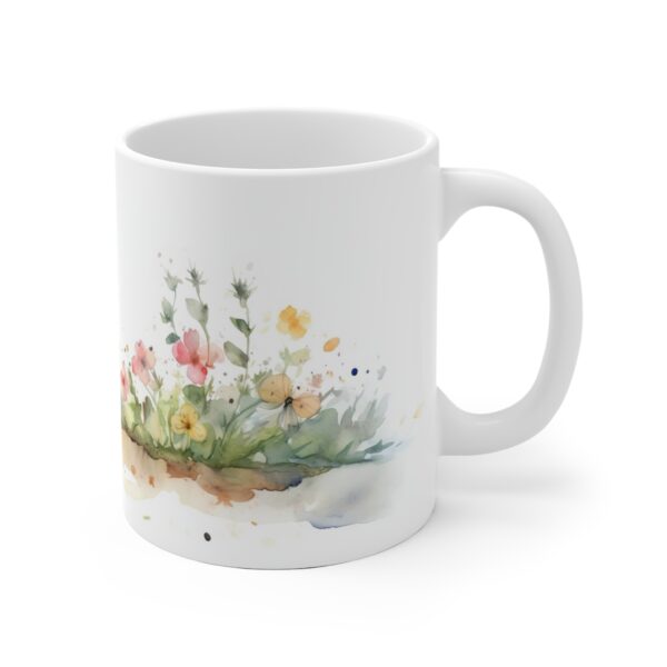 Weiße Aquarell Kaninchen Tasse – Kreatives Geschenk für Tierliebhaber