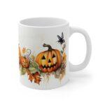 Halloween-Keramiktasse mit Herbst-Aquarellmotiv - Perfekte Geschenkidee zur Saison