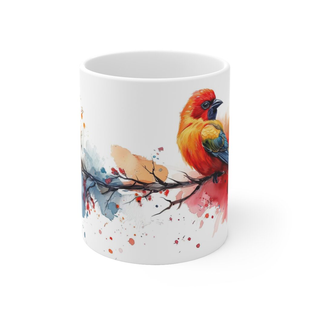 Quetzal Vogel Aquarell Tasse - Kunstvolle Designs f&uuml;r jeden Genuss