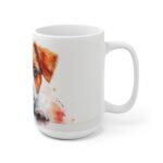 Jack Russell Terrier Aquarell Keramiktasse – idealer Kaffeebecher für Hundefans