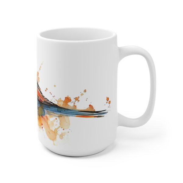 Aquarell Zebrafink Vogel Becher – Stylischer Kaffeebecher für Vogel-Liebhaber