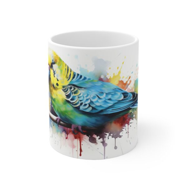 Wellensittich Tasse im Aquarell Design für Vogelliebhaber und Naturfreunde