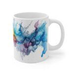 Abstrakte Wasserfarben Tasse - Kreativer Aquarell Becher für Kunstliebhaber und Kreative