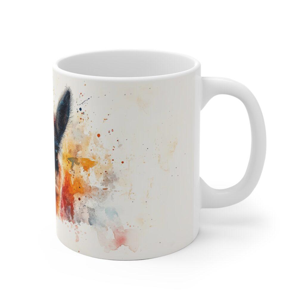 Lustige Lama Kaffeetasse &ndash; Aquarell-Design f&uuml;r Tier- und Naturfreunde