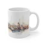 Aquarell Skyline Paris Tasse - Bedruckte Kaffeetasse als Geschenk